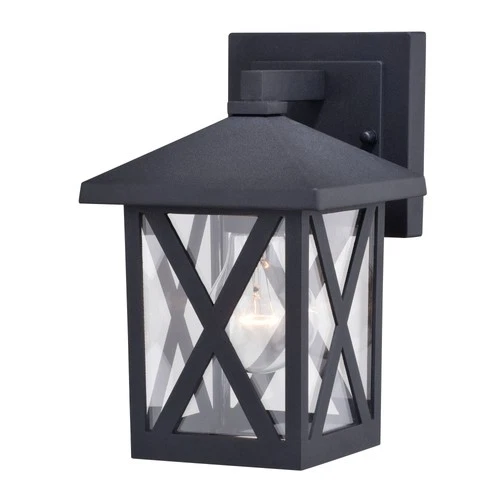 Vaxcel Lighting T0744 Rockford 9" Tall Outdoor Wall Sconce - Black - Picture 1 of 11