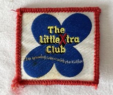 Vintage British Halifax Ban THE LITTLE XTRA CLUB Badge Patch #P5