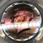 1967 SMS Kennedy Half Dollar PCGS SP/UNC "QC" - *Rainbow Toning*  - 1¢ Auction