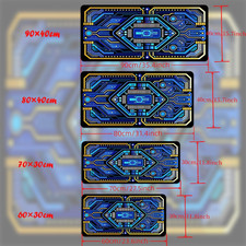 40 90cm1pc XXL Circuit Blue Mouse Pad - Non-Slip Rubber Base, Large Gaming  Off