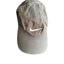 Nike Youth Ball Hat Cap Faded Black Embroidered Swoosh Check Logo Nike Hat Kids