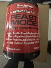 MuscleMeds Feast Mode Weight Gainer Pills Increased Appetite 90 Capsules New