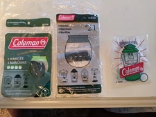 2-Packs of 4 Coleman No. 21 String-Tie Mantles Plus 1 Single "9 Total" N.I.P.