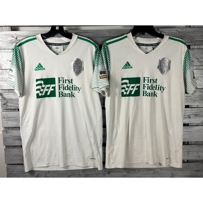 Adidas OKC Energy FC Soccer Jersey Mens Medium White Green Lot of 2