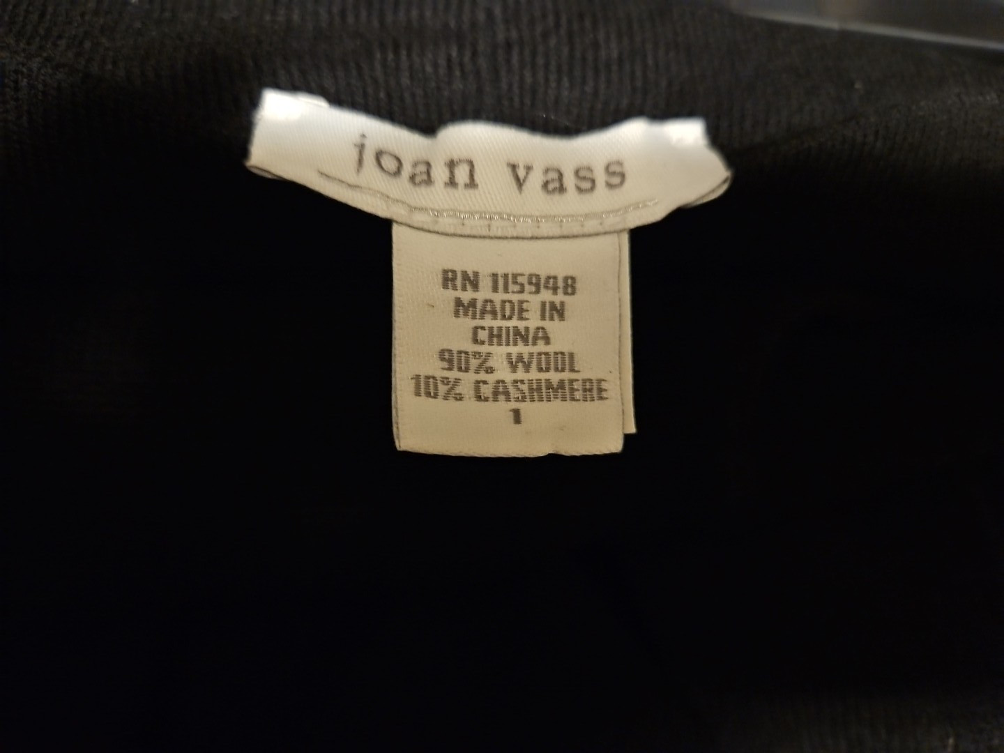 NEW Joan Vass wide-leg wool & cashmere sweater pants Size L  #S8127