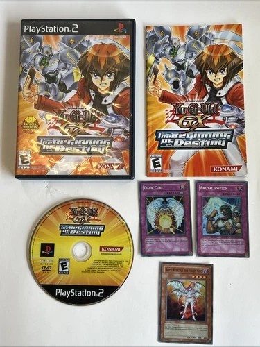 Yu-Gi-Oh GX: The Beginning Destiny Sony PlayStation 2 PS2 CIB Complete W Cards
