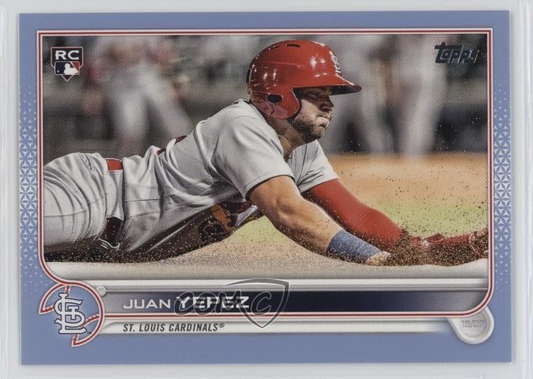 2022 Topps Series 2 Father's Day Powder Blue 9/50 Juan Yepez #506 Rookie RC 1ok6