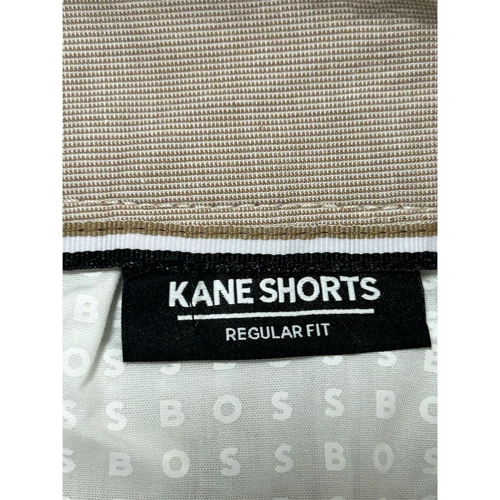 Hugo Boss Kane Men's Beige Chino Shorts Size 34 Pleated Front NEW thumbnail 4