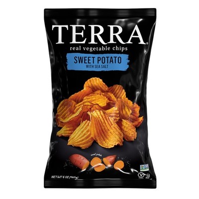 Terra Vegetable Chips, Crinkle Cut Sweet Potato with Sea 5 Ounce (Pack of 1)