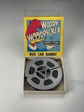 Vintage Woody Woodpecker  Box Car Bandit  8mm Film Castle Films w/ Box