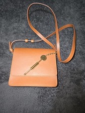 Sophie Hulme Cocktail Stirrer Leather Bag - Tan