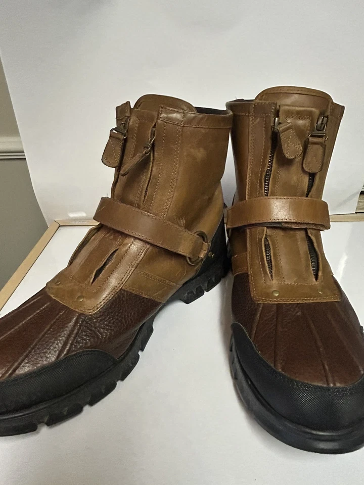 Botas Polo Ralph Lauren Conquest de cuero bruñido para hombre Foto 2 de 4