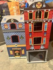 KidKraft Everyday Heroes Play Set For Boys Police Fire Used