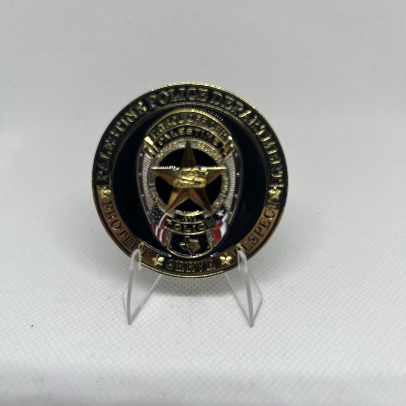 Police Officer Palestine Texas Police  Department Challenge Coin