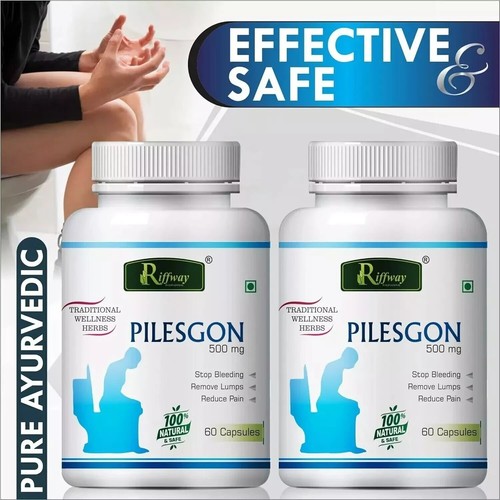 1 Piles Hemorrhoids Bleeding Piles Treatment All 120 Pills Pilesgon Capsules