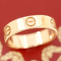 Cartier Love Ring size US8.5 EU58 18k Rose Gold 750 Auth #6701