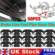 Brake Line Clips - BLACK - Pack of 50 - Suitable for 5mm (3/16") Brake Pipes HOT