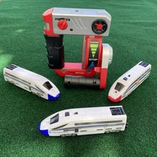 Jakks Pacific Power Trains Euro Bullet Motorized Lot Of 3 Plus Remote Not Tested