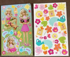 Vintage Sandylion Barbie Stickers Set of 2 Sheets 1998