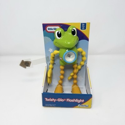 Little Tikes Twisty Glo Saftey Blink Flashlight Frog Bendy Arm Leg