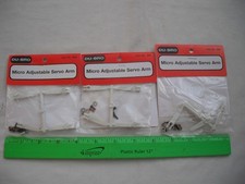 SALE Lot of 3 Du-Bro 989 Micro Adjustable Servo Arm, RC R/C Plane Airplane Car