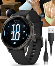 Garmin Venu 4 AMOLED 41mm Advanced Fitness GPS Smartwatch Slate/Black