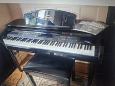 Yamaha Clavinova CVP-109 Digital Piano in glossy polished black + stool