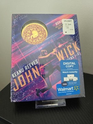 John Wick Chapters 1-3 (Blu-ray, DVD, Replica Oath Marker Box Set)