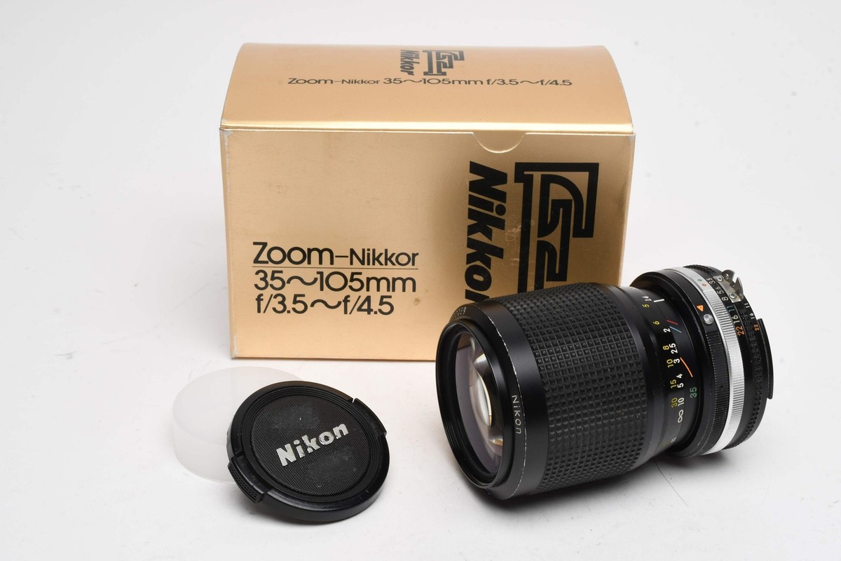 Nikon Nikkor 35-105mm f3.5-4.5 AI-S Zoom lens, Boxed | eBay