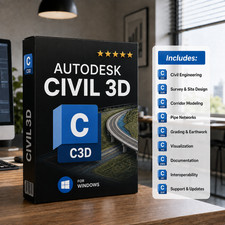 Autodesk Civil 3D License  1 year  Win  Global