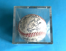 Multi Signed Autographed  Baseball 20 Signatures Saberhagen Jose Offerman Cone +