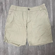 Kuhl Shorts Mens 30 Khaki Renegade Cargo Outdoor Hiking Utility Zip Pocket