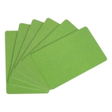 30 Mil Graphic Quality Dark Green Blank PVC Card for ID Badge Printer, 20 Pack