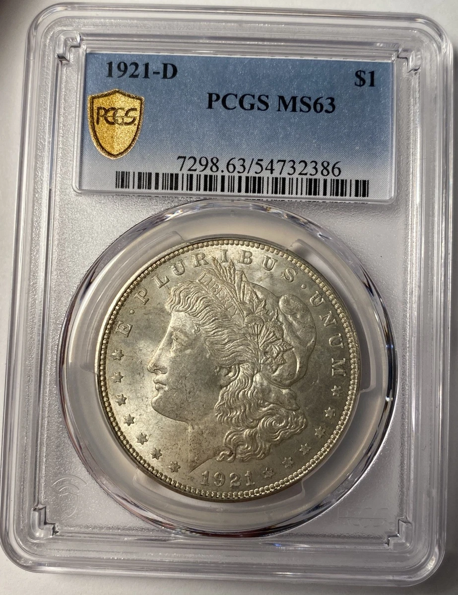 MS 63 Graded 1921 Year Morgan US Dollars (1878-1921) for sale | eBay