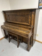 Antique Working Player Upright Piano 