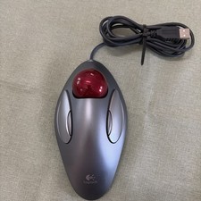 Logitech T-BC21 Trackman Marble Trackball Wired USB Mouse Tested Working
