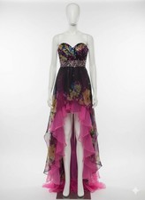 NEW Mori Lee Size 5/6 High Low Strapless Prom Formal Evening Long Pink Dress