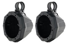 Pair SSV Works 6.5" Roll Cage Roll Bar Tower Speaker Pods Enclosures  2" Clamps