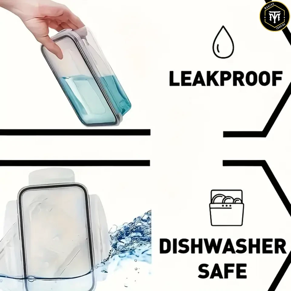 24pcs Food Storage Containers Set Kitchen Organizers Leakproof BPA Free - Image 4 of 4