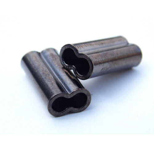 100pcs Double Fishing Sleeves Tube Barrel Copper Crimping Wire Connectors Tackle - Picture 5 of 10
