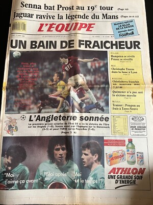 Une de L'Équipe datée du 11 août 1984