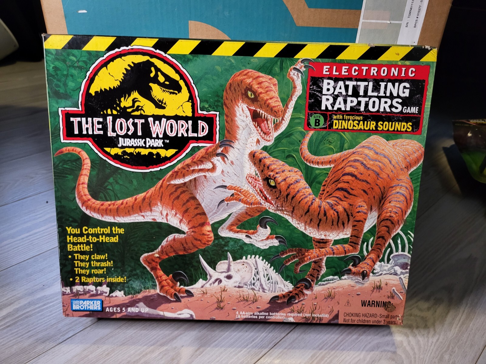 Jurassic Park The Lost World Electronic Battling Raptors 1996 Velociraptor 