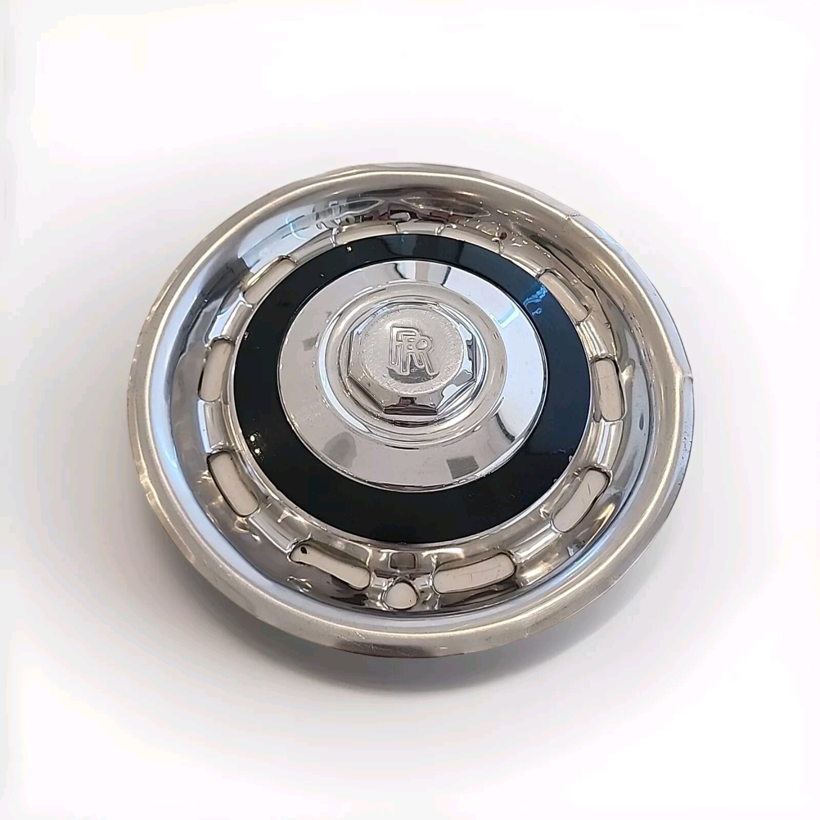 Vintage Rolls Royce Silver Hub Cap Wheel Dust Cover