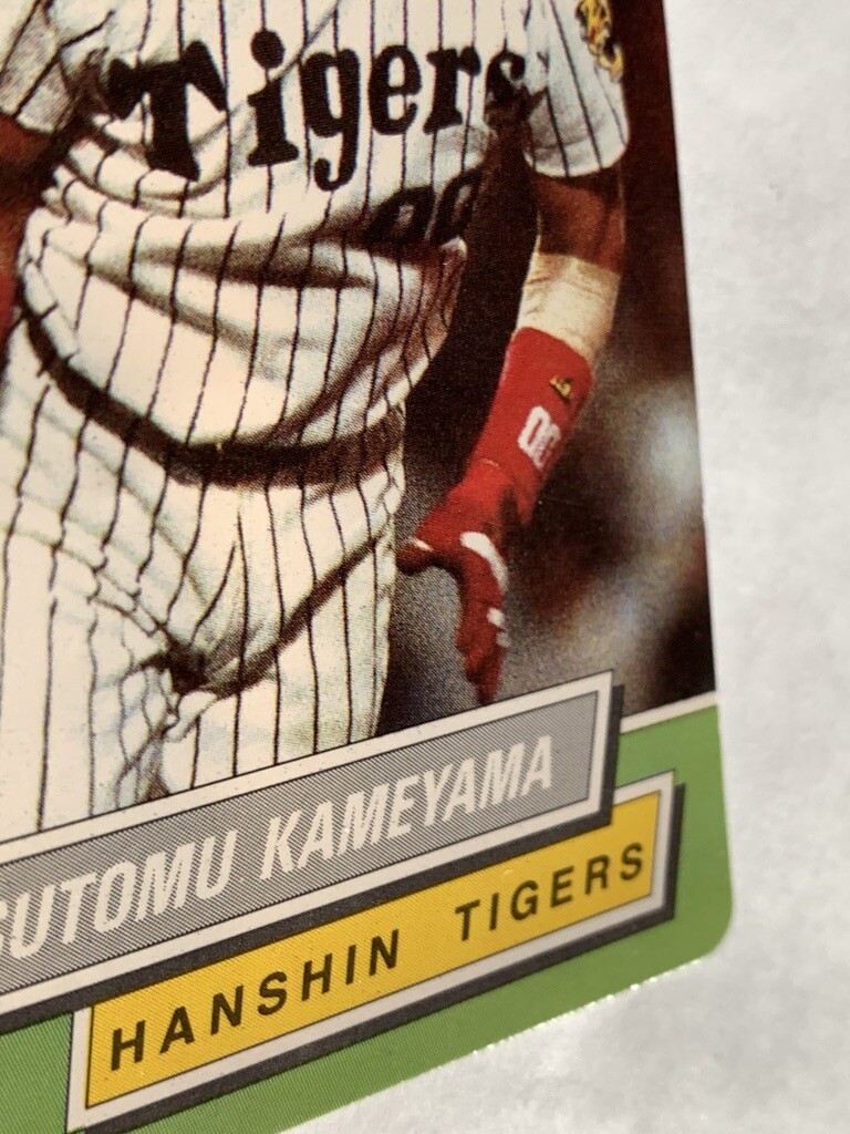 Tsutomu Kameyama Baseball card No.49 1995 made in Japan Hanshin
