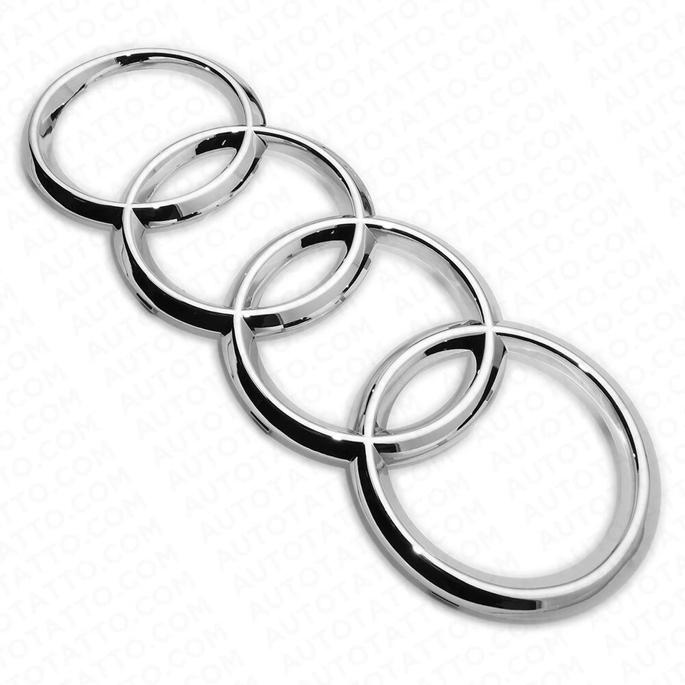 16-21 AUDI A6 A7 A8 S7 RS7 OEM Chrome Front Grille Rings Badge Sign Logo Emblem — 第 4/4 张图片