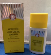 FIRST AID BEAUTY Weightless Liquid Mineral Sunscreen SPF 30 1.5 oz Authentic
