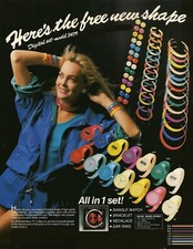 Eton Watch Set - Nylon -Neckace / Headband, Earrings, Bracelet & LCD Watch