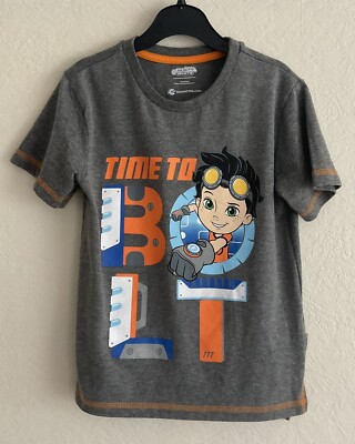 Rusty Rivets ''Time To Bolt'' Kurzarm-T-Shirt, grau Mix, ab 6 Jahren