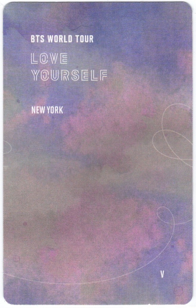 BTS LYS New York DVD トレカ BTS Love Yourself New York DVD with Jungkook Photocard Mint
