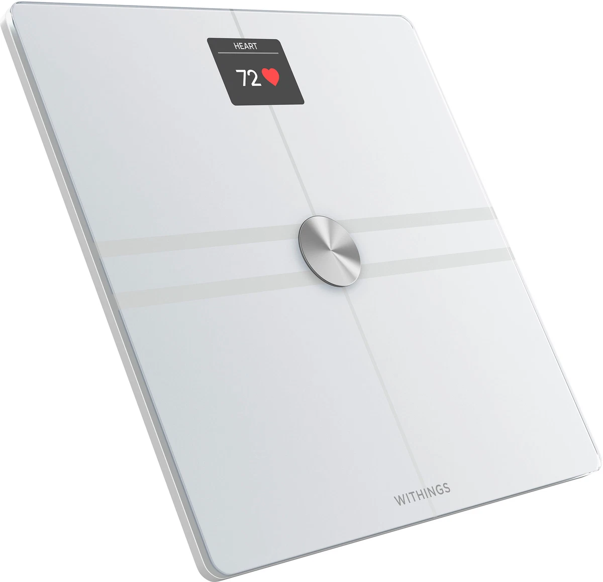 Withings - Body Comp Complete Body Analysis Smart Wi-Fi Scale - White